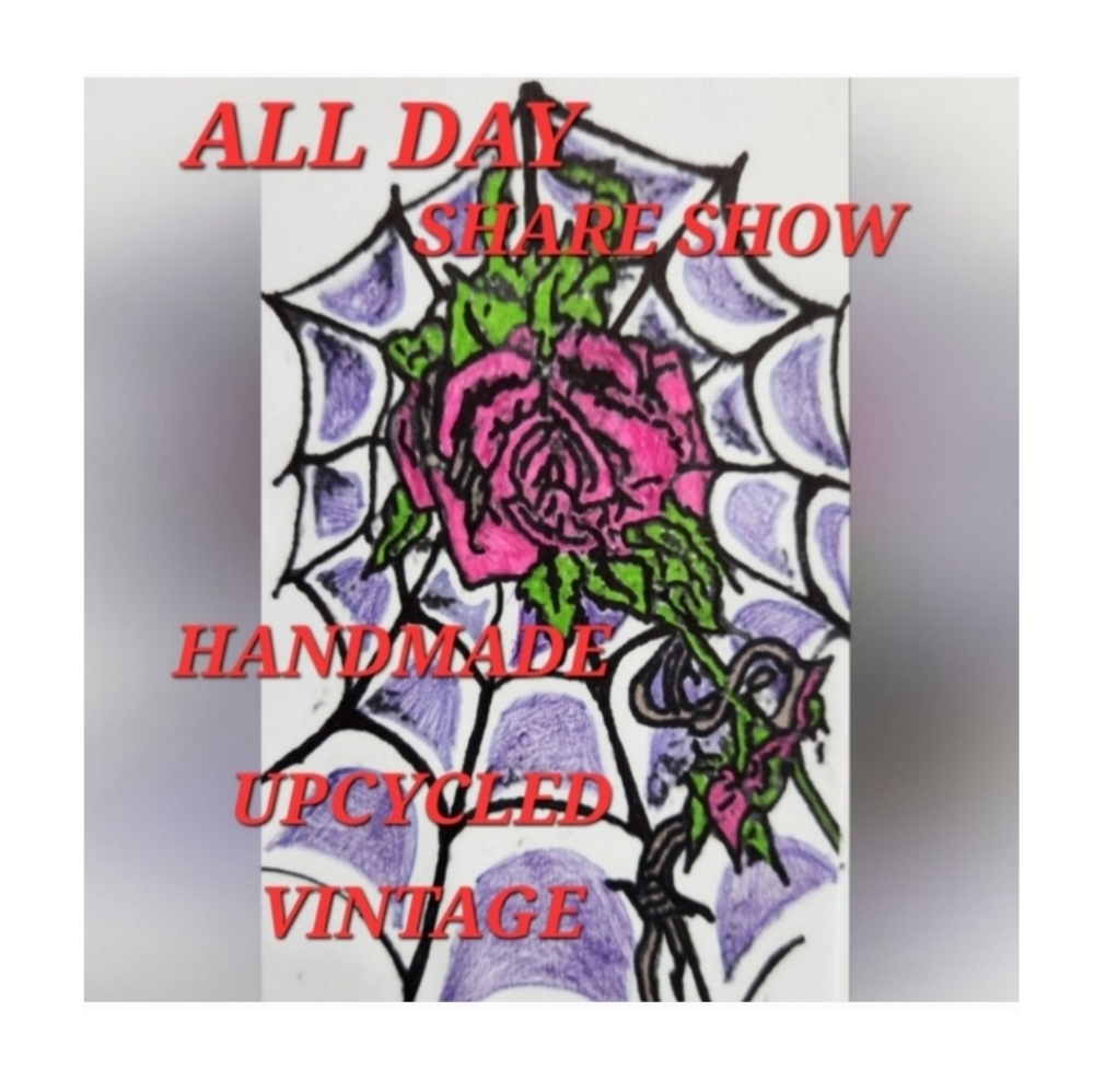 Today Hand Crafted Upcycled, Vintage SHARE SHOW Tuesday 6pm - Picture 10 of 16